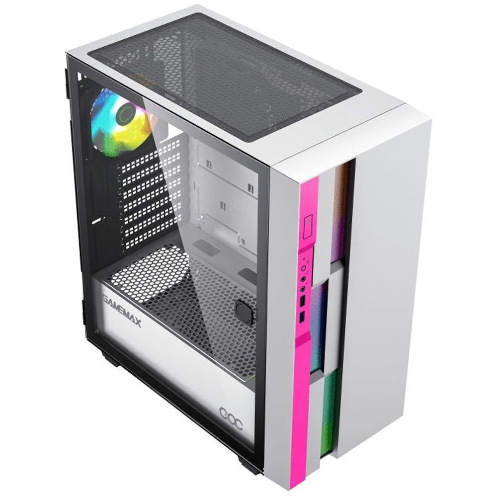 CASE GAMEMAX BRUFEN C3 BW ROSADO 421x460x210mm