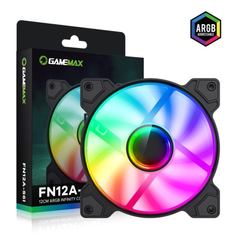 VENTILADOR GAMEMAX FN12A-S61 ARGB 120MM INFINITY