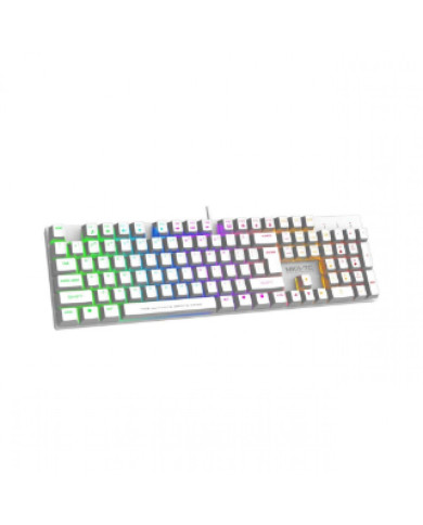 TECLADO MECANICO MKA-7C PSYCHEAGLE BLANCO ARMAGGEDDON RGB BLUE SWITCH