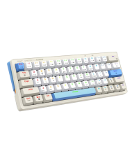 TECLADO MECANICO ARMAGGEDDON GMK-100 AMARILLO TRI-MODE RED SWITCH