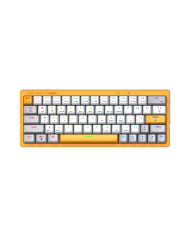 TECLADO MECANICO ARMAGGEDDON GMK-100 AMARILLO TRI-MODE RED SWITCH