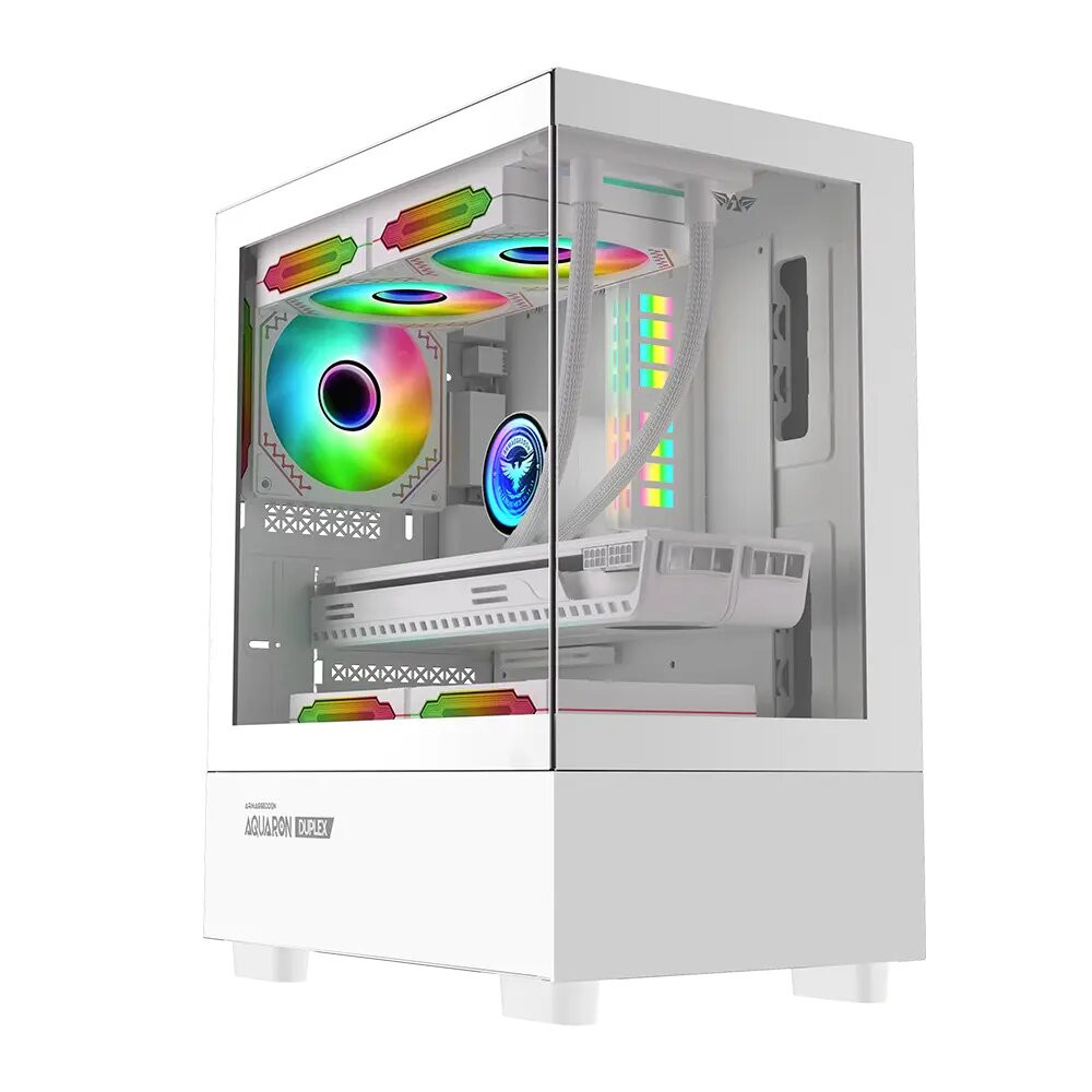 CASE AQUARON BLANCO DUPLEX ONE ARMAGGEDDON VIDRIO TEMPLADO