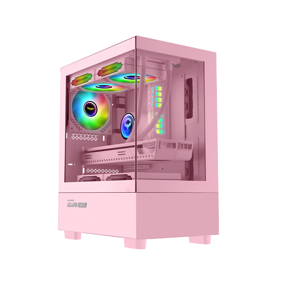 CASE AQUARON ROSADO DUPLEX ARMAGGEDDON VIDRIO TEMPLADO