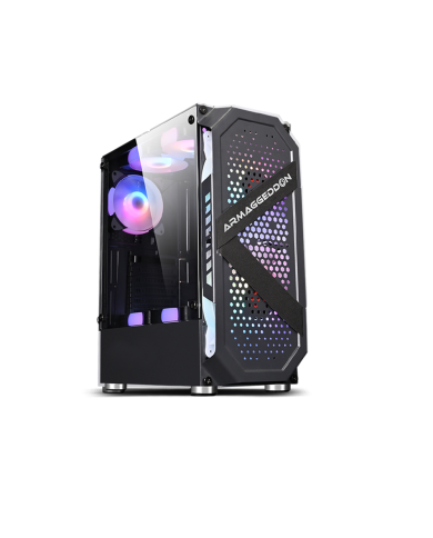 CASE TRITRON PRO 200 NEGRO ARMAGGEDDON VIDRIO TEMPLADO