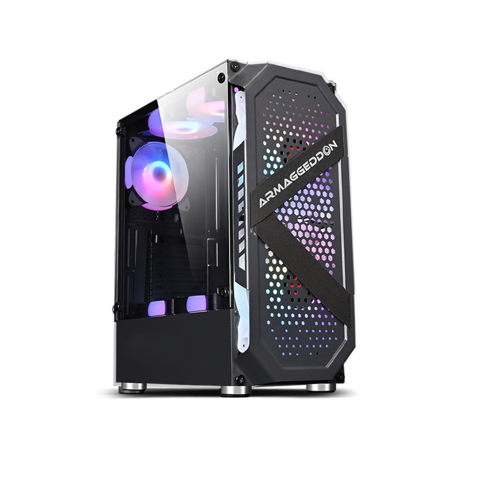 CASE TRITRON PRO 200 NEGRO ARMAGGEDDON VIDRIO TEMPLADO