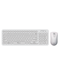 COMBO TECLADO Y MOUSE ALCATROZ A2000 MENTA JELLYBEAN WIRELESS SILENT EN