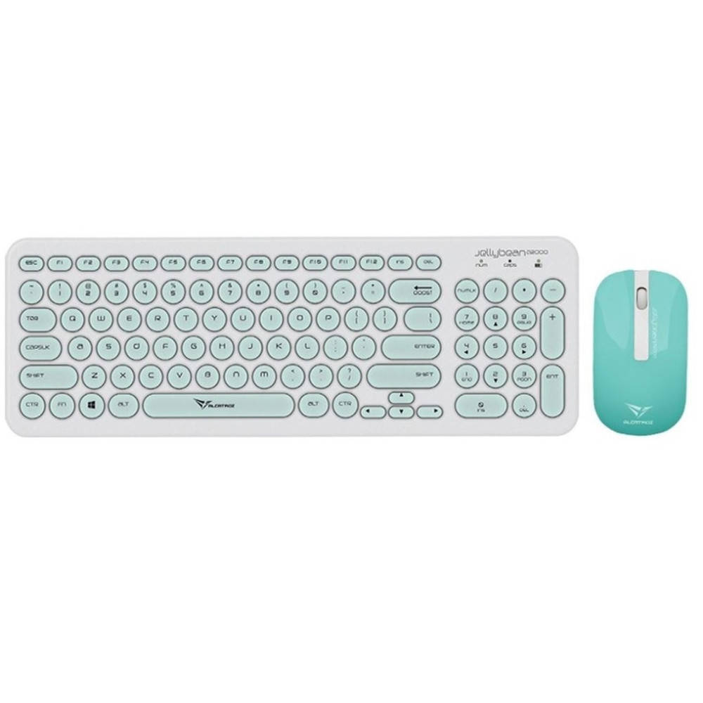 COMBO TECLADO Y MOUSE ALCATROZ A2000 MENTA JELLYBEAN WIRELESS SILENT EN