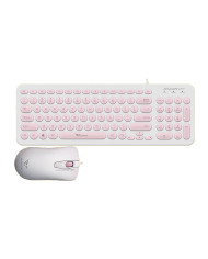 COMBO TECLADO Y MOUSE ALCATROZ A2000 MENTA JELLYBEAN WIRELESS SILENT EN