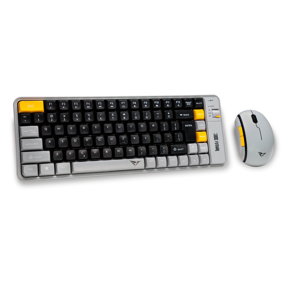 COMBO TECLADO Y MOUSE BLUETOOTH ALCATROZ TetrizAir 300C BK/GR T+M BLUETOOTH RECARGABLE