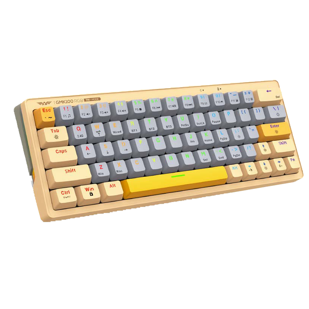 TECLADO MECANICO ARMAGGEDDON GMK-100 TRI-MODE RED SWITCH