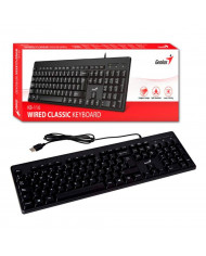 TECLADO GENIUS KB-116 USB NEGRO ANTIDERRAME