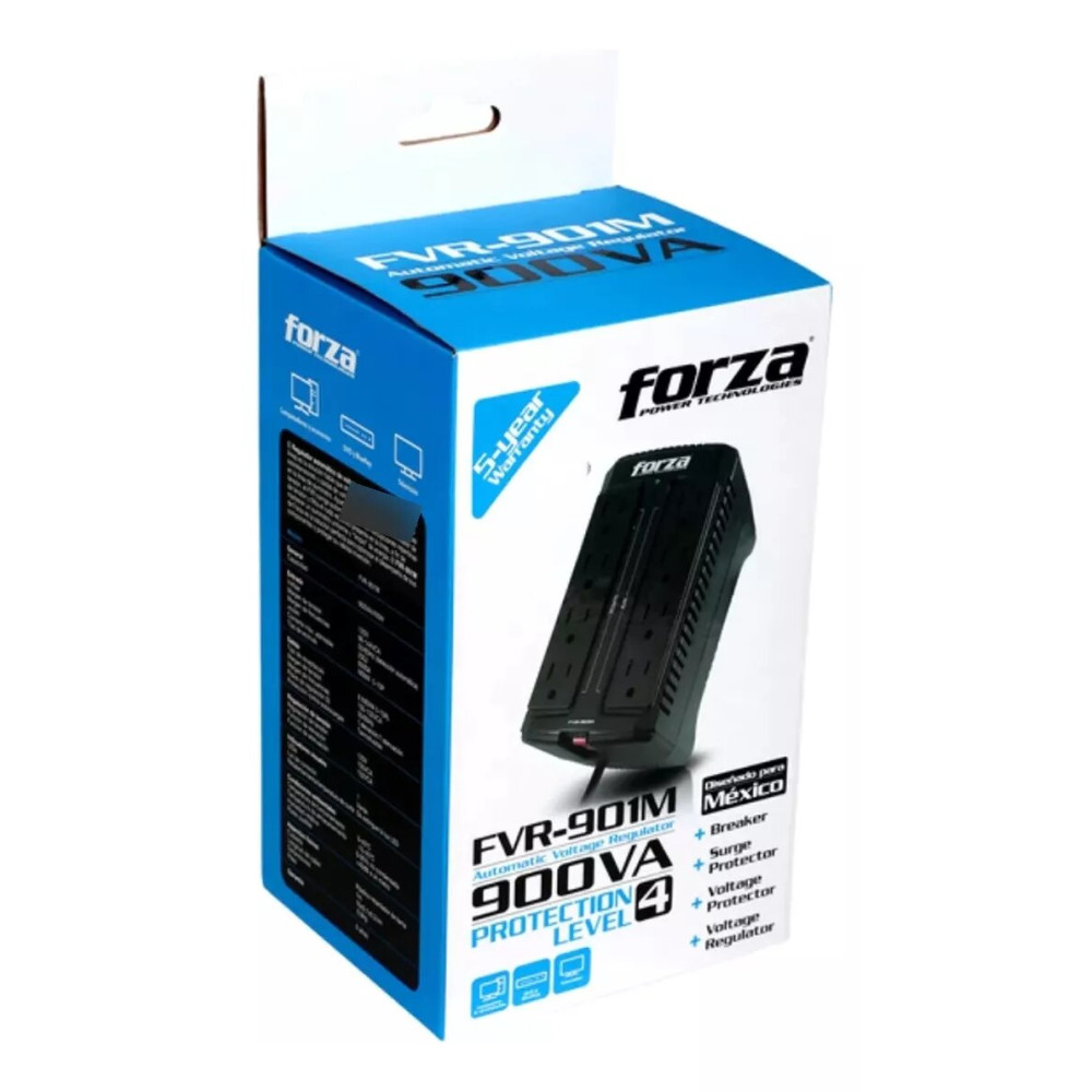 REGULADOR DE VOLTAJE FORZA FVR-901M 8-TOMAS