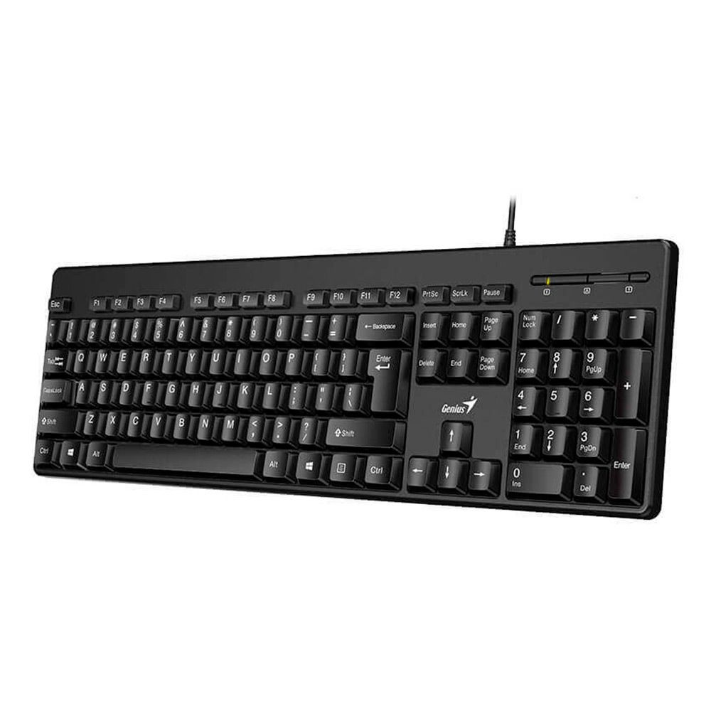TECLADO GENIUS KB-116 USB NEGRO ANTIDERRAME