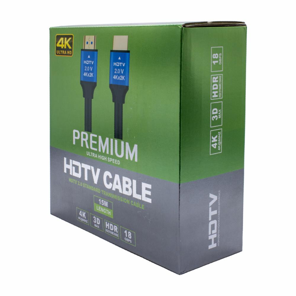 CABLE HDMI 4K UHD 15 MTS PREMIUM NITRON