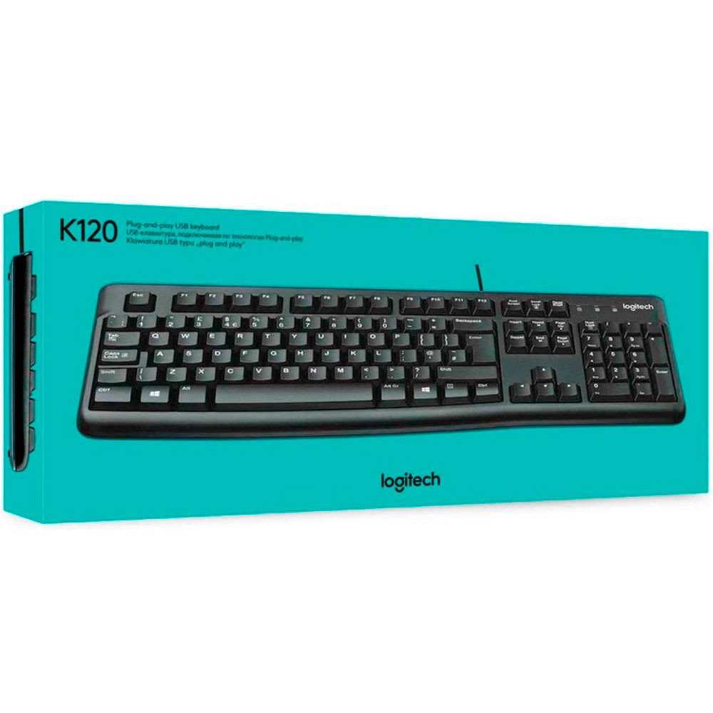 TECLADO LOGITECH K120 USB NEGRO ES