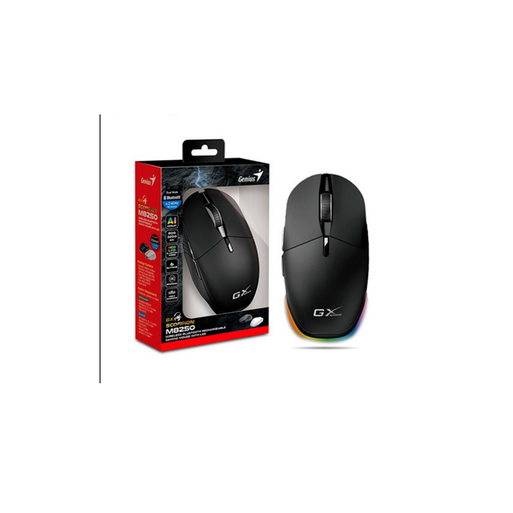 MOUSE GAMER GENIUS M8250 BLUETOOTH/WIRELESS SCORPION GX GAMING