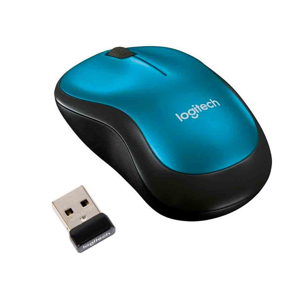 MOUSE LOGITECH M185 AZUL WIRELESS
