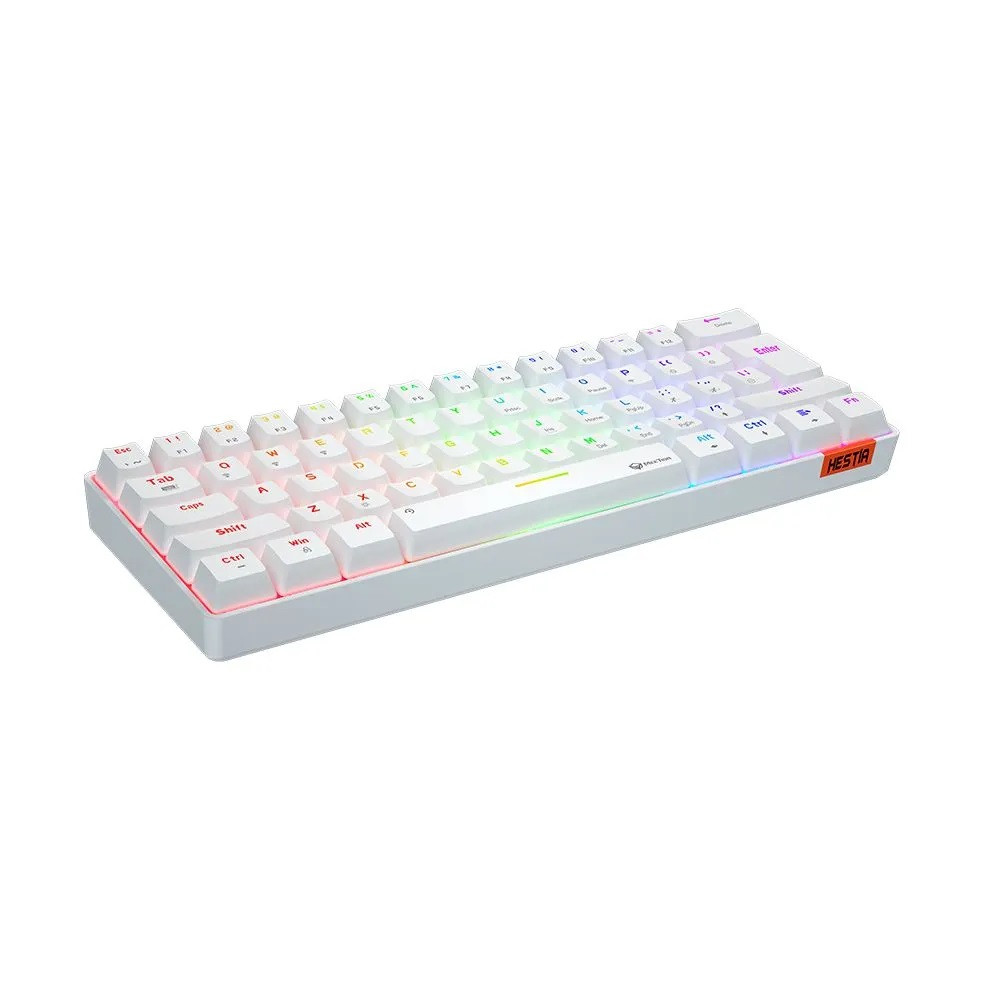 TECLADO GAMER MEETION MT-MK005 HESTIA MECH BLANCO