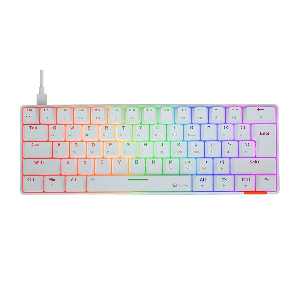 TECLADO MECANICO GAMER MEETION MT-MK005 HESTIA MECH BLANCO