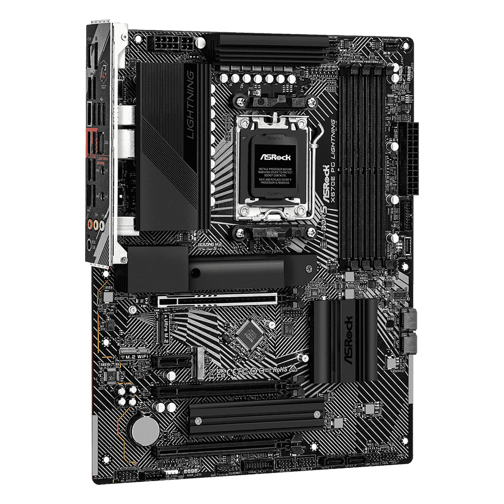 MAINBOARD GAMER ASROCK X670E PG LIGHTING ELITE AM5 DDR5 PHANTOM GAMING