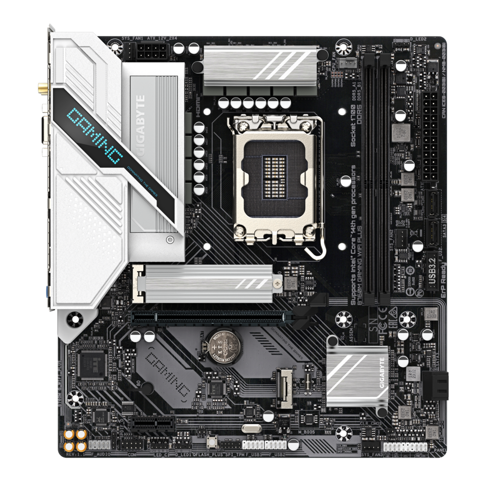 MAINBOARD GIGABYTE B760M GAMING PLUS WIFI DDR4 LGA1700