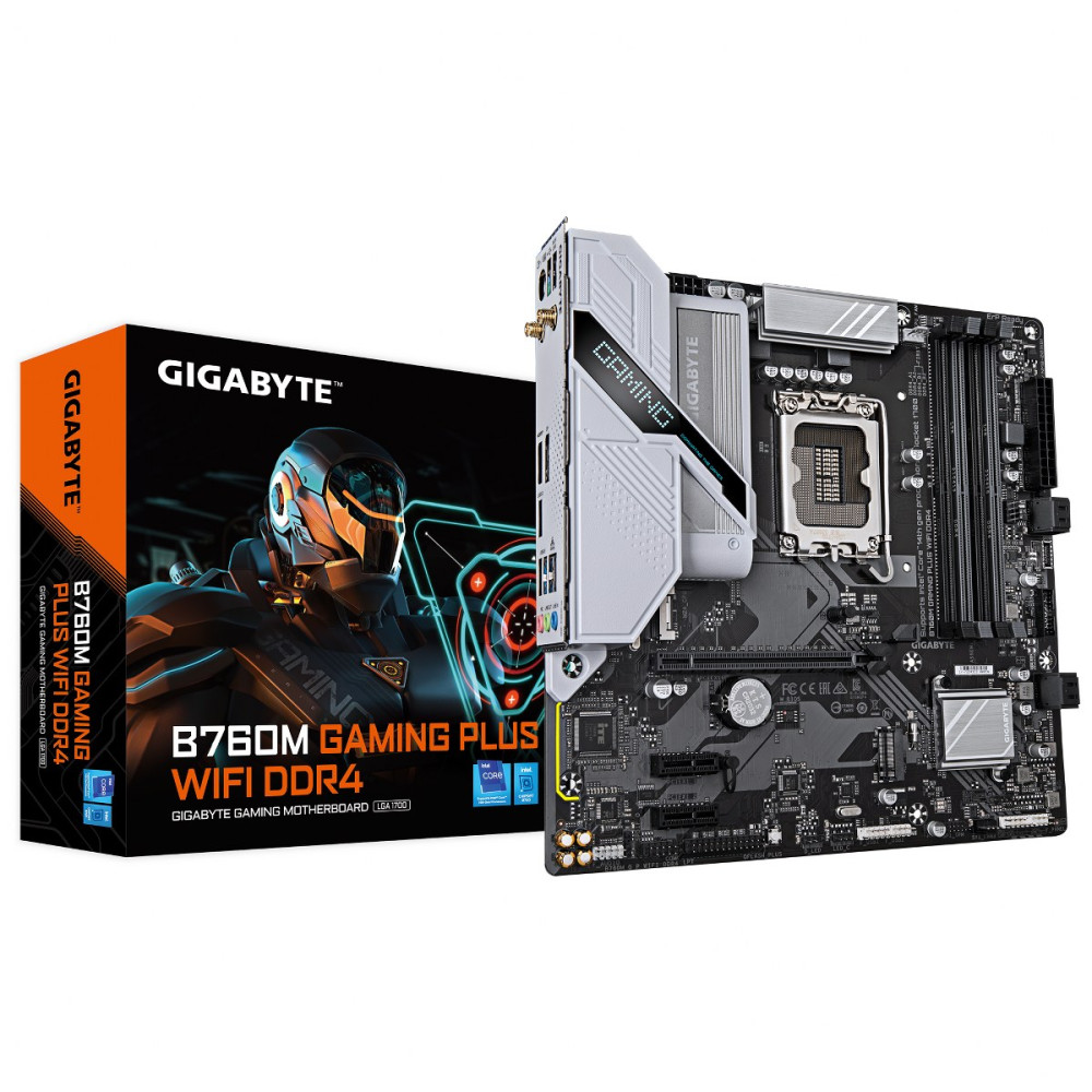 MAINBOARD GIGABYTE B760M GAMING PLUS WIFI DDR4 LGA1700