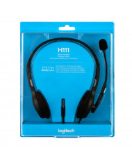 HEADSET LOGITECH H111 NEGRO 3.5mm ESTEREO MULTIUSO