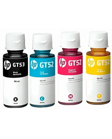 PACK DE TINTA HP GT52/GT53 ORIGINAL (LOS 4 COLORES)