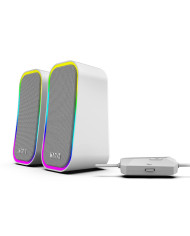 PARLANTES GAMER MARVO SG-285 GY GRIS RGB GAMING