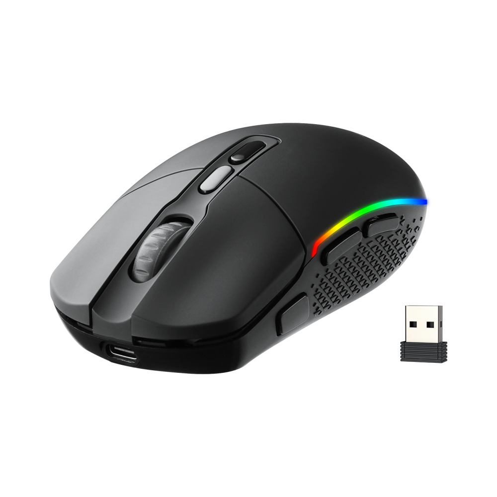 MOUSE GAMER REDRAGON M719-RGB USB NEGRO PROGRAMABLE GAMING