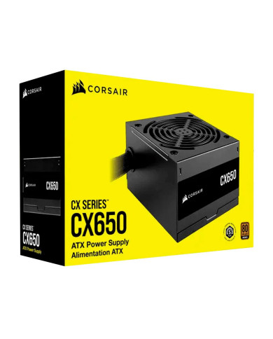 FUENTE DE PODER CORSAIR CX650 80P BRONZE FUENTE DE PODER CORSAIR CX650 80P BRONZE