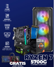 COMBO CPU GAMER RYZEN 7 8700G / 16GB RAM / 512GB SSD / 650W