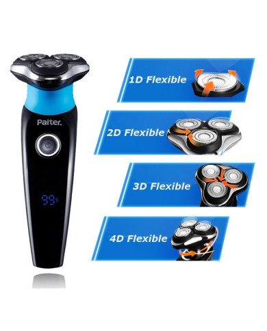 AFEITADORA PERSONAL RECARGABLE ROTARY DUAL RING PAITER PS-8628 PARA HOMBRE AFEITADORA PERSONAL RECARGABLE ROTARY DUAL RING PAITER PS-8628 PARA HOMBRE