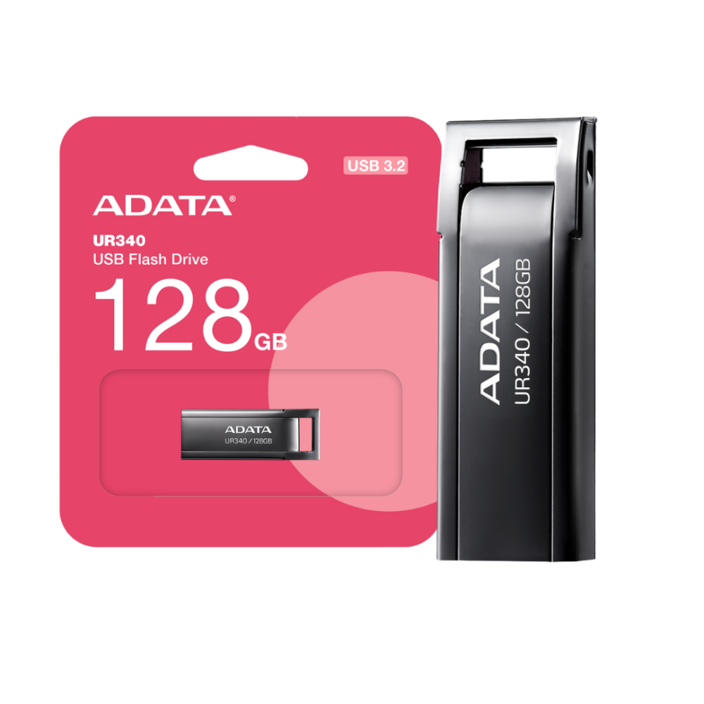 PENDRIVE ADATA 128GB NEGRO METALICO UR340 USB3.2