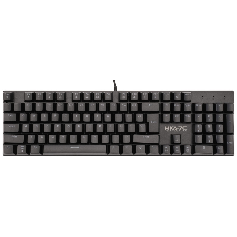 TECLADO GAMER ARMAGGEDDON MKA-7C NEX 100% MECANICO PSYCHEAGLE USB NEGRO RED-SWITCH