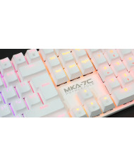 TECLADO GAMER ARMAGGEDDON MKA-7C NEX 100% MECANICO PSYCHEAGLE USB BLANCO RED-SWITCH