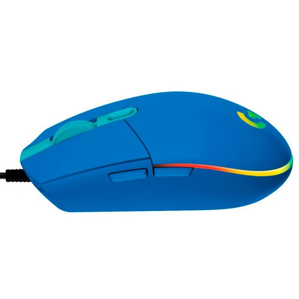 MOUSE LOGITECH G203 USB AZUL RGB LIGHTSYNC 8000dpi 910-005792