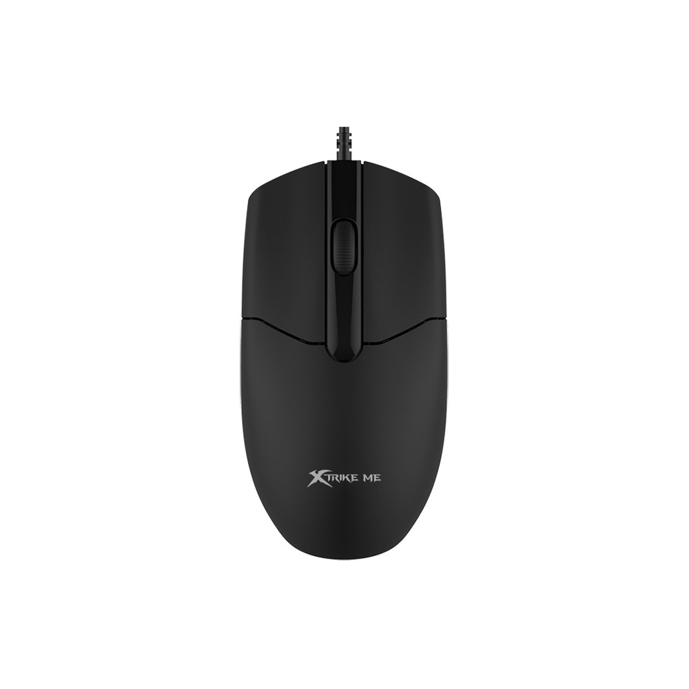 MOUSE XTRIKE-ME GM-124 BK USB NEGRO ERGO SIMÉTRICO