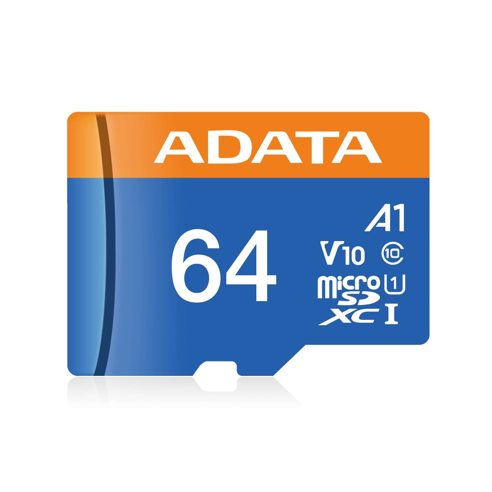 MICROSD ADATA 64GB V10 UHS-I + ADAPTADOR FHD CLASE 10