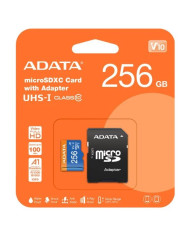 MICROSD ADATA 256GB V10 UHS-I + ADAPTADOR FHD CLASE 10