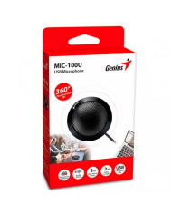 MICROFONO GENIUS MIC-100U USB NEGRO OMNI3DIRECCIONAL
