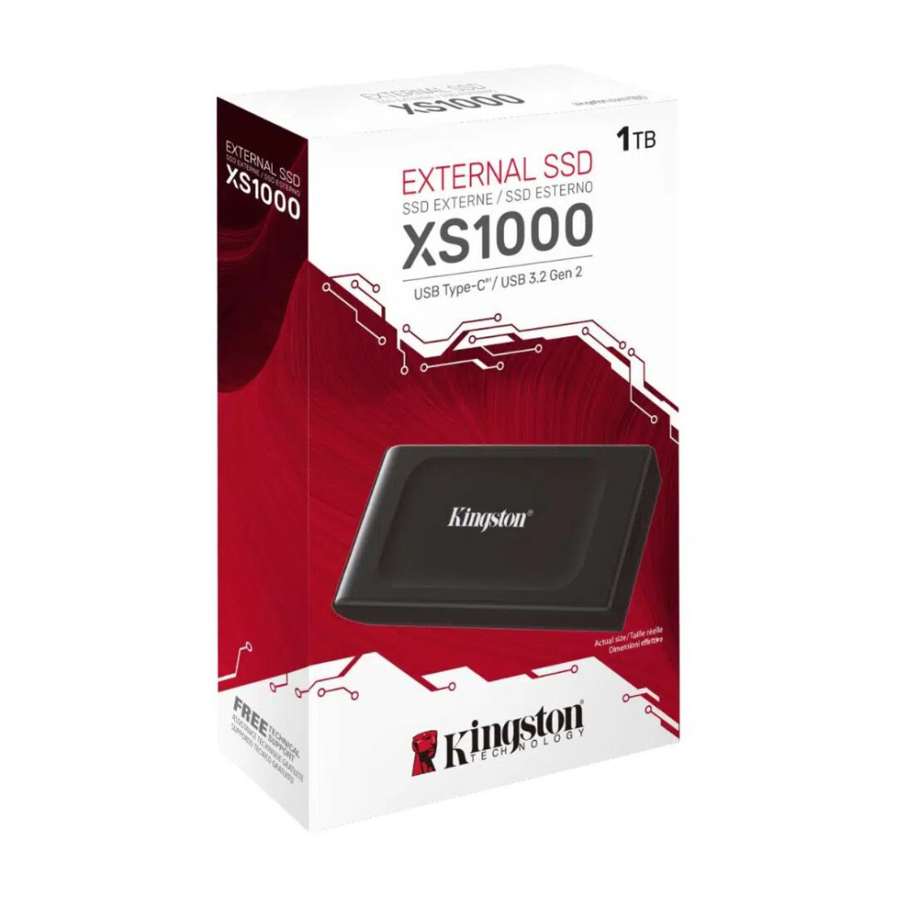 DISCO SOLIDO KINGSTON 1TB SSD EXTERNO XS1000 NEGRO