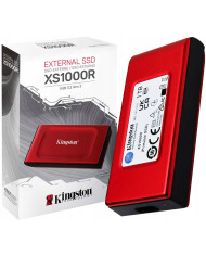 DISCO SOLIDO KINGSTON 1TB SSD EXTERNO SX1000R ROJO
