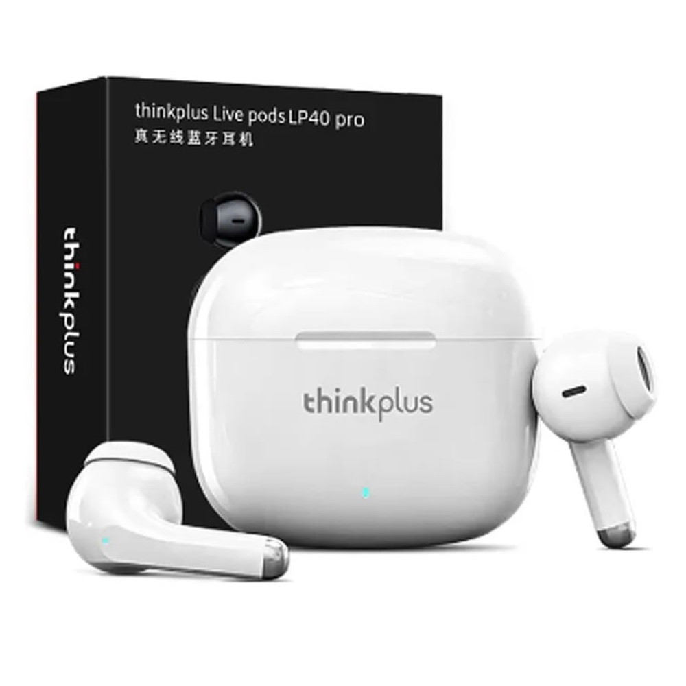 AUDIFONO LENOVO THINKPLUS LP40PRO BLANCO WIRELESS EARBUDS BLUETOOTH