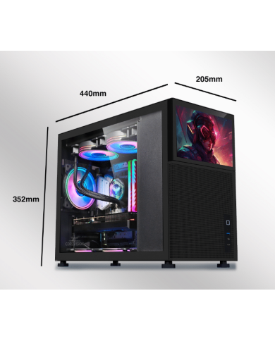 CASE ARMAGGEDDON TESSARAXX COREVISION BK 8"WXGA-LCD VIDRIO GAMER