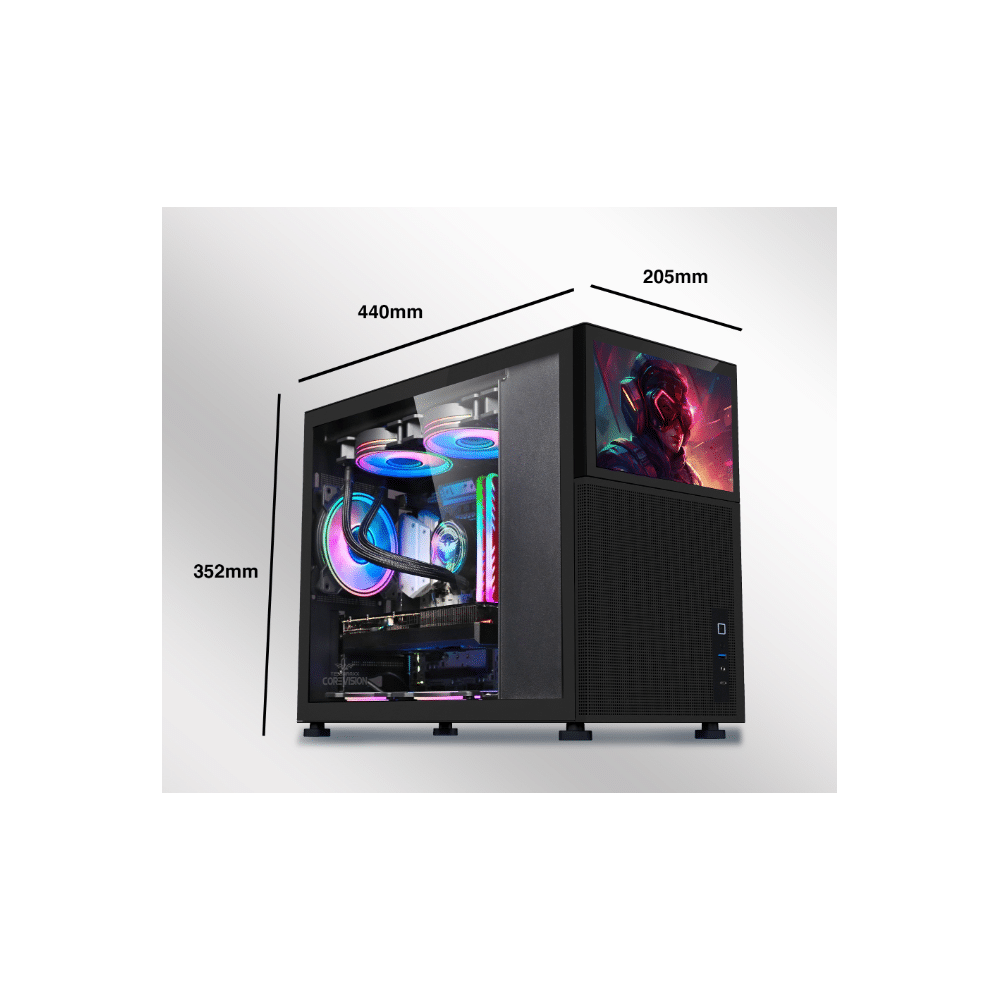 CASE ARMAGGEDDON TESSARAXX COREVISION BK 8"WXGA-LCD VIDRIO GAMER