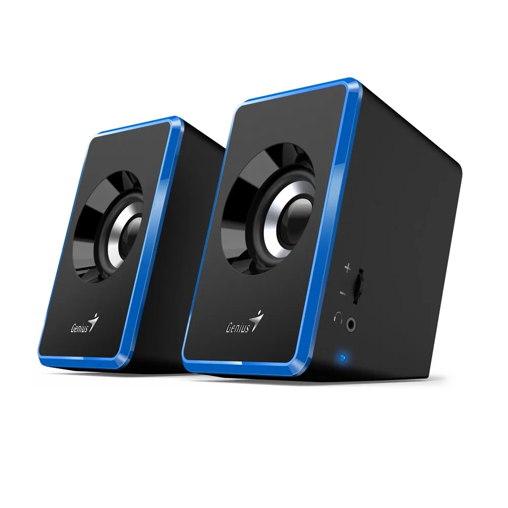 PARLANTES GENIUS SP-U125 AZUL/NEGRO 2x3W USB+3.5MM