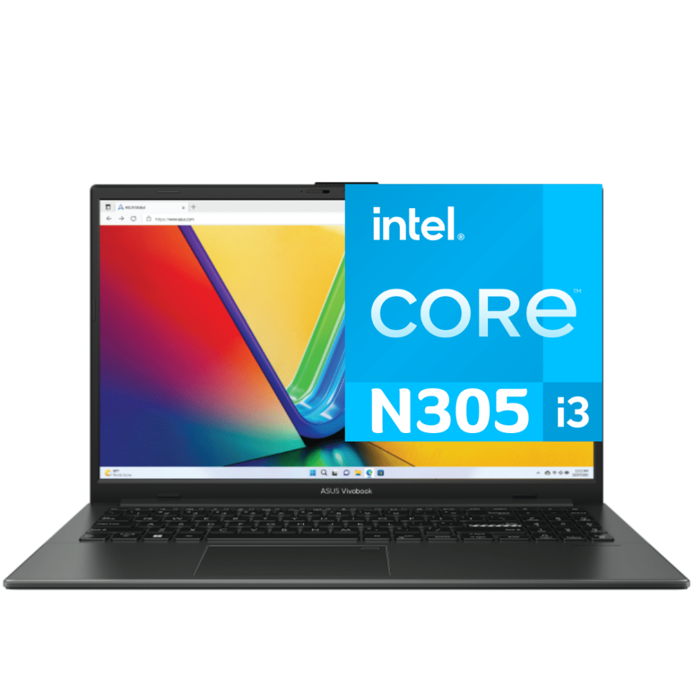 LAPTOP ASUS E1504GA-WB31 / PROCESADOR INTEL CORE i3-N305 / 8GB RAM / 128GB SSD DISCO SOLIDO / PANTALLA 15.6" HD