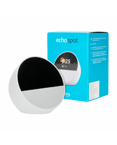 PARLANTE AMAZON ECHO SPOT BLANCO + ALEXA