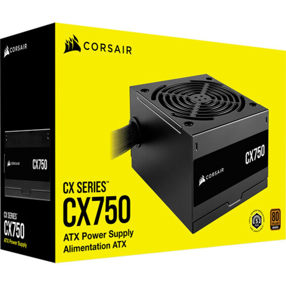 FUENTE DE PODER GAMER 750W CORSAIR CX750 ATX 80P BRONZE CP-9020279-NA